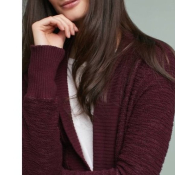 Anthropologie t. La Almandine Textured Cardigan - Picture 2 of 9